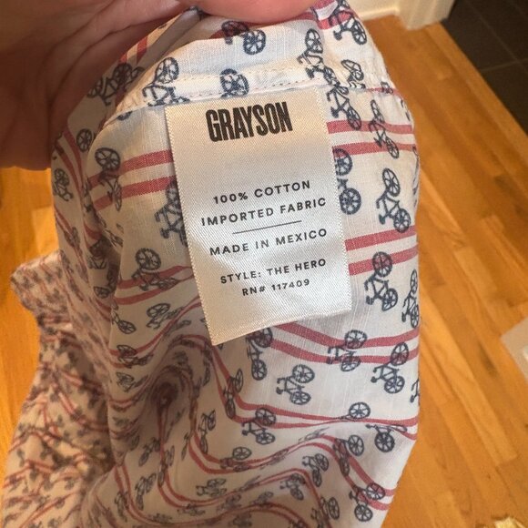 Grayson The Hero Buttondown 100% cotton shirt size 2 - Picture 8 of 12